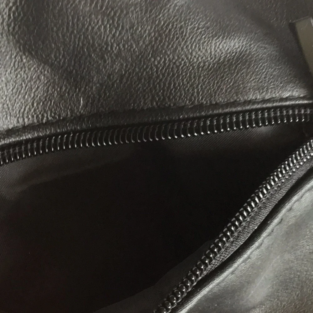 Black Leather Crossbody Bag